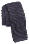 Jack Victor Hudson Silk Knit Tie In Navy