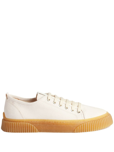 Ami Alexandre Mattiussi Lace-up Low-top Sneakers In White