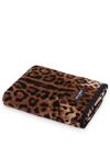 Dolce & Gabbana Terry Cotton Hand Towel In Schwarz
