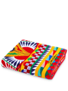 Dolce & Gabbana Terry Cotton Bath Towel In Rot