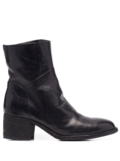 Officine Creative Denner Ankle Boots In Black