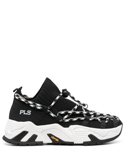 Philosophy Di Lorenzo Serafini Chunky Lace-up Sneakers In Black