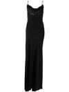 Jonathan Simkhai Finley Embellished Satin Maxi Dress In Black