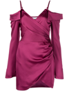 Jonathan Simkhai Ruched-detail Off-shoulder Dress In Pink