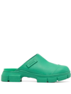 Ganni Rubber Sandals In Grün
