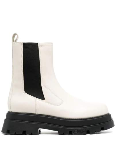 Ash Women's Elite Platform Ankle Booties In Panna Chiari E Naturali