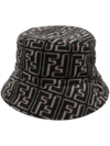 FENDI FF-JACQUARD BUCKET HAT