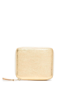 Comme Des Garçons Vertical Zip-fastening Wallet In Gold