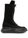 RICK OWENS DRKSHDW ARMY ABSTRACT COMBAT BOOTS