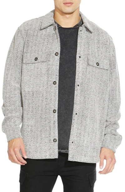 Civil Society Drubin Herringbone Jacket In Heather Charcoal