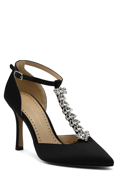 Adrienne Vittadini Women's Grandstand Jeweled Pumps Women's Shoes In Black