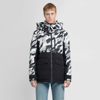 Moose Knuckles Dugald Detachable-hood Camouflage-print Shell-down Jacket In Black&white