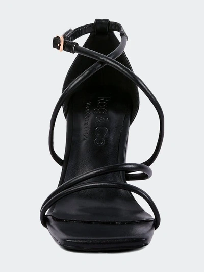 Rag & Co Opulence Black High Heeled Dress Sandal