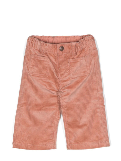 Bonpoint Babies' Wide-leg Corduroy Trousers In Pink