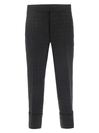 Sapio Tweed Trousers In Black