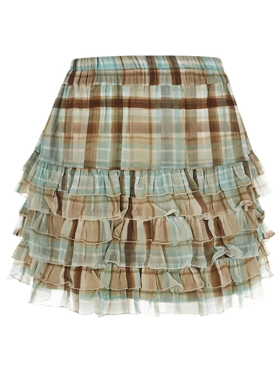 Zamattio Lavanda Mini Skirt In Green