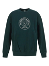 Sporty And Rich Monaco Crewneck Sweatshirt In Green