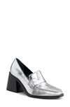 Vince Camuto Segellis Loafer Pump In Silver Foil