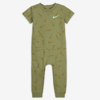 Nike Baby Printed Short Sleeve Coverall In Green