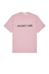 Helmut Lang Cotton Logo Graphic Tee In Wisteria
