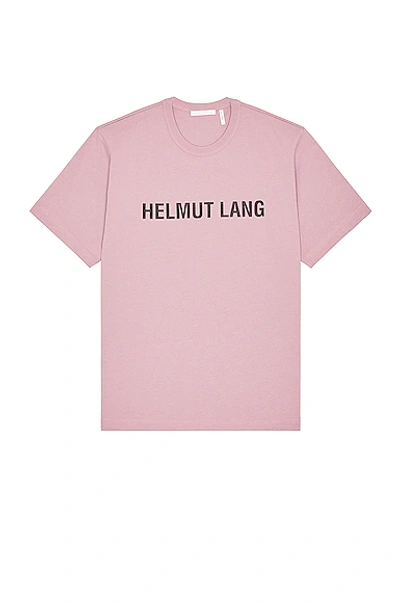 Helmut Lang Cotton Logo Graphic Tee In Wisteria