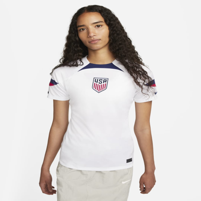 Nike Usmnt 2022/23 Stadium Home  Women's Dri-fit Soccer Jersey In White