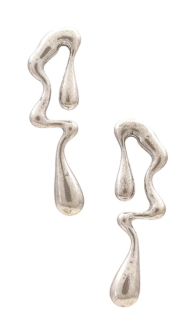 8 Other Reasons X Asos Exclusive Luxe Diamante Earrings In Silver/crystal