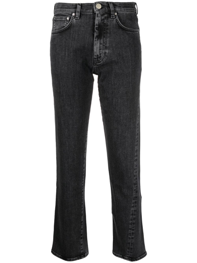 Totême Toteme Twisted Seam Straight-leg Jeans In Grey