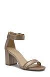 Adrienne Vittadini Asti Jewled Sandal In Champagne