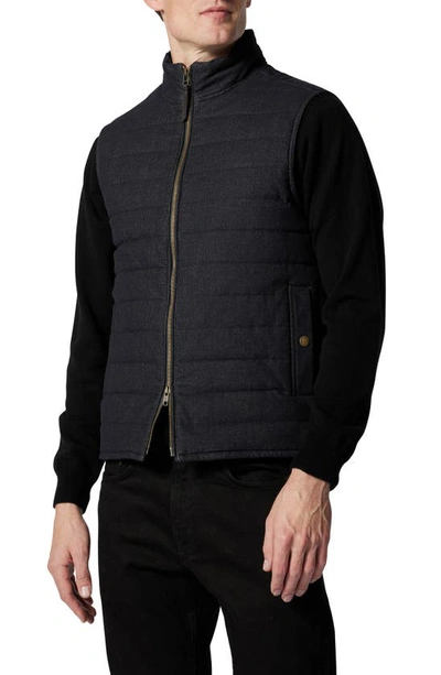 Rodd & Gunn Dunedin Road Stretch Cotton Blend Quilted Vest In Midnight