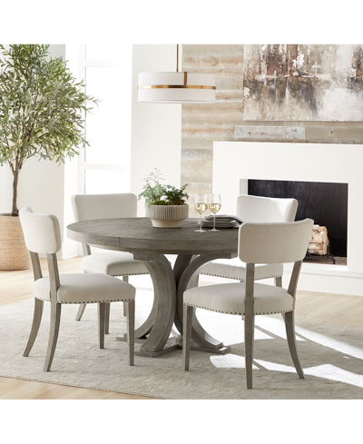 Furniture Albion 5-pc. Dining Set (round Table And 4 Side Chairs)