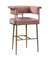 Tov Furniture Astrid Velvet Counter Stool