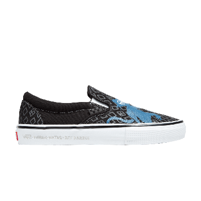 Pre-owned Vans Krooked X Skate Slip-on 'natas For Ray Barbee' In Black