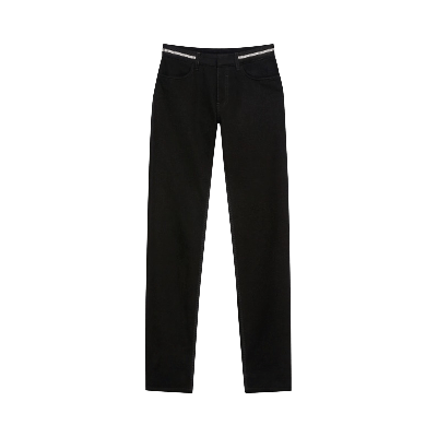 Givenchy 4g Zip Wool Slim Trousers In Black