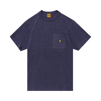 Pre-owned Human Made Pocket T-shirt #1 'navy' In Blue