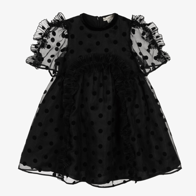 Stella Mccartney Babies'  Kids Girls Black Silk Dress