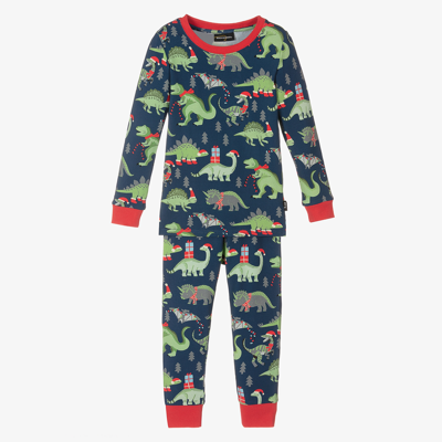 Rock Your Baby Kids' Blue Dino Greetings Pyjamas