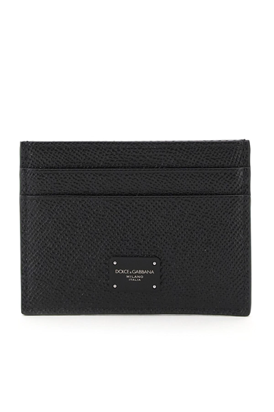 Dolce & Gabbana Cardholder With Logo In Black