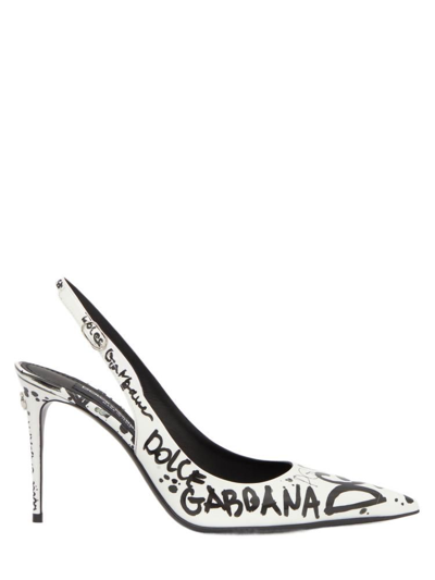 Dolce E Gabbana Women's  White Leather Pumps