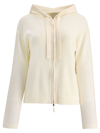 Allude Womens White Other Materials Sweater