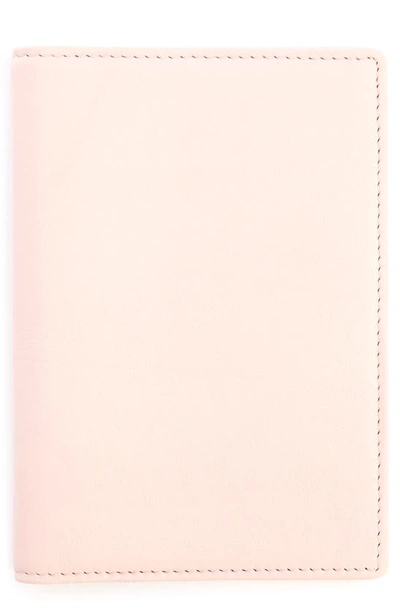 Royce New York Personalized Rfid Leather Card Case In Light Pink- Gold Foil