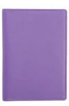 Royce New York Personalized Rfid Leather Card Case In Purple- Gold Foil