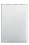 Royce New York Personalized Rfid Leather Card Case In Silverold Foil