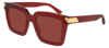 Bottega Veneta Bv1005s 003 Oversized Square Sunglasses In Red
