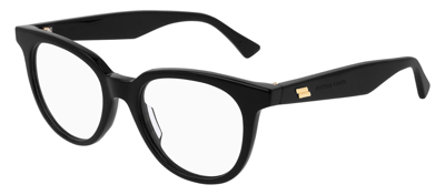 Bottega Veneta Bv1020o 001 Round Eyeglasses In Clear
