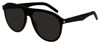 Saint Laurent Sl 432 Slim 001 Aviator Sunglasses In Grey