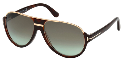 Tom Ford Ft0334 Dimitry M 56k Aviator Sunglasses In Green