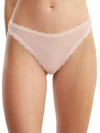 B.tempt'd By Wacoal Inspired Eyelet Thong In Rose Smoke