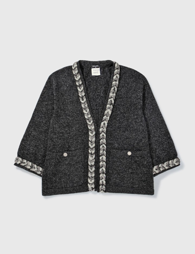 Pre-owned Chanel Cashmere Cardigan In Grey