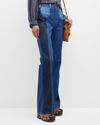 SEE BY CHLOÉ DEADSTOCK PATCHWORK FLARED JEANS